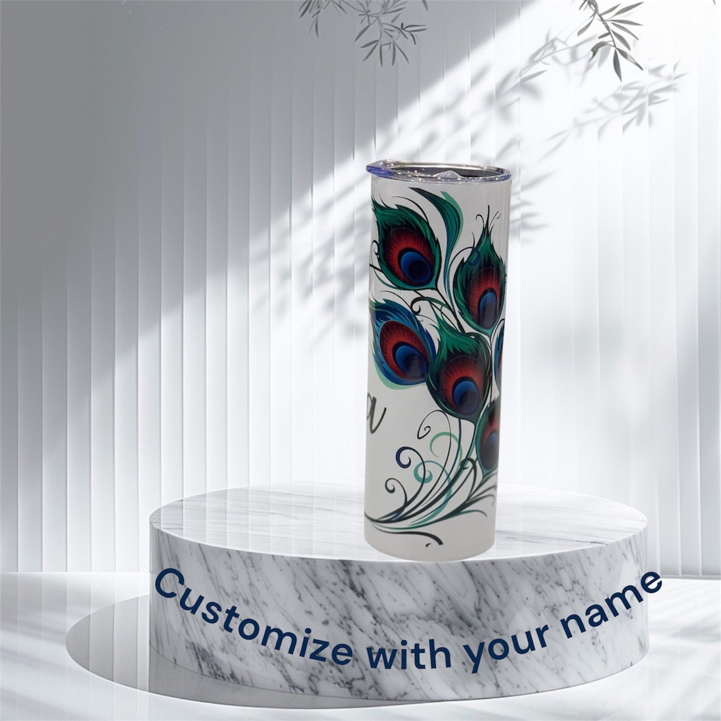 Feather art design Custom Tumbler