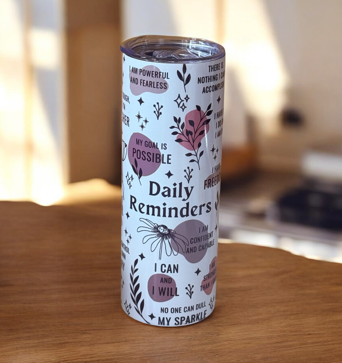 White Palette Affirmation Tumbler Collection - Color Your Style