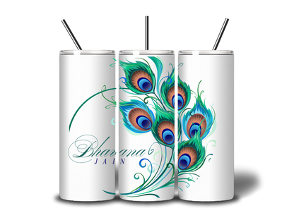 Feather art design Custom Tumbler