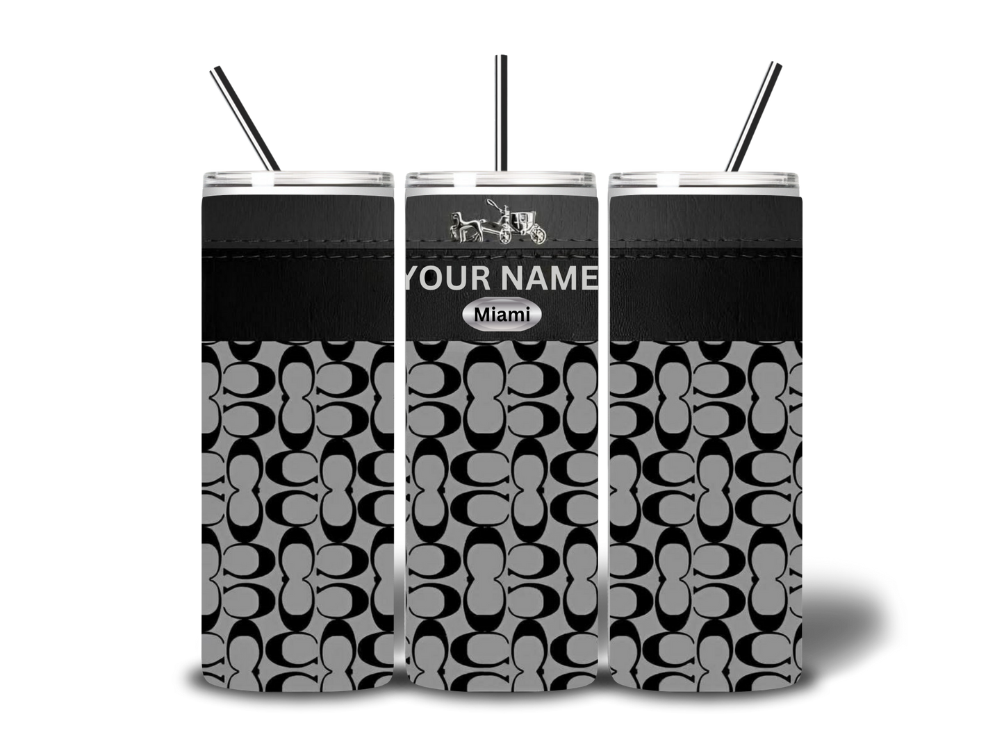 🖤 Personalized Signature City Tumbler