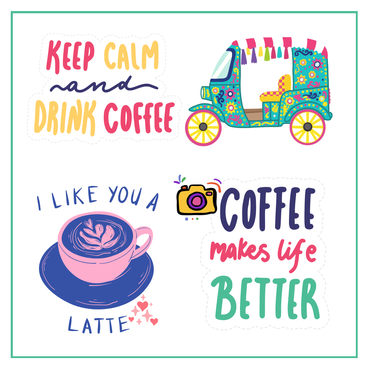 Coffee coaster designs