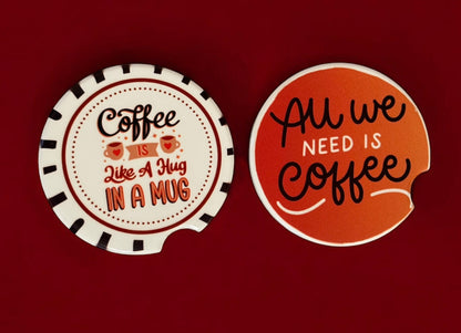 Ceramic Car Coaster (Set of 2)