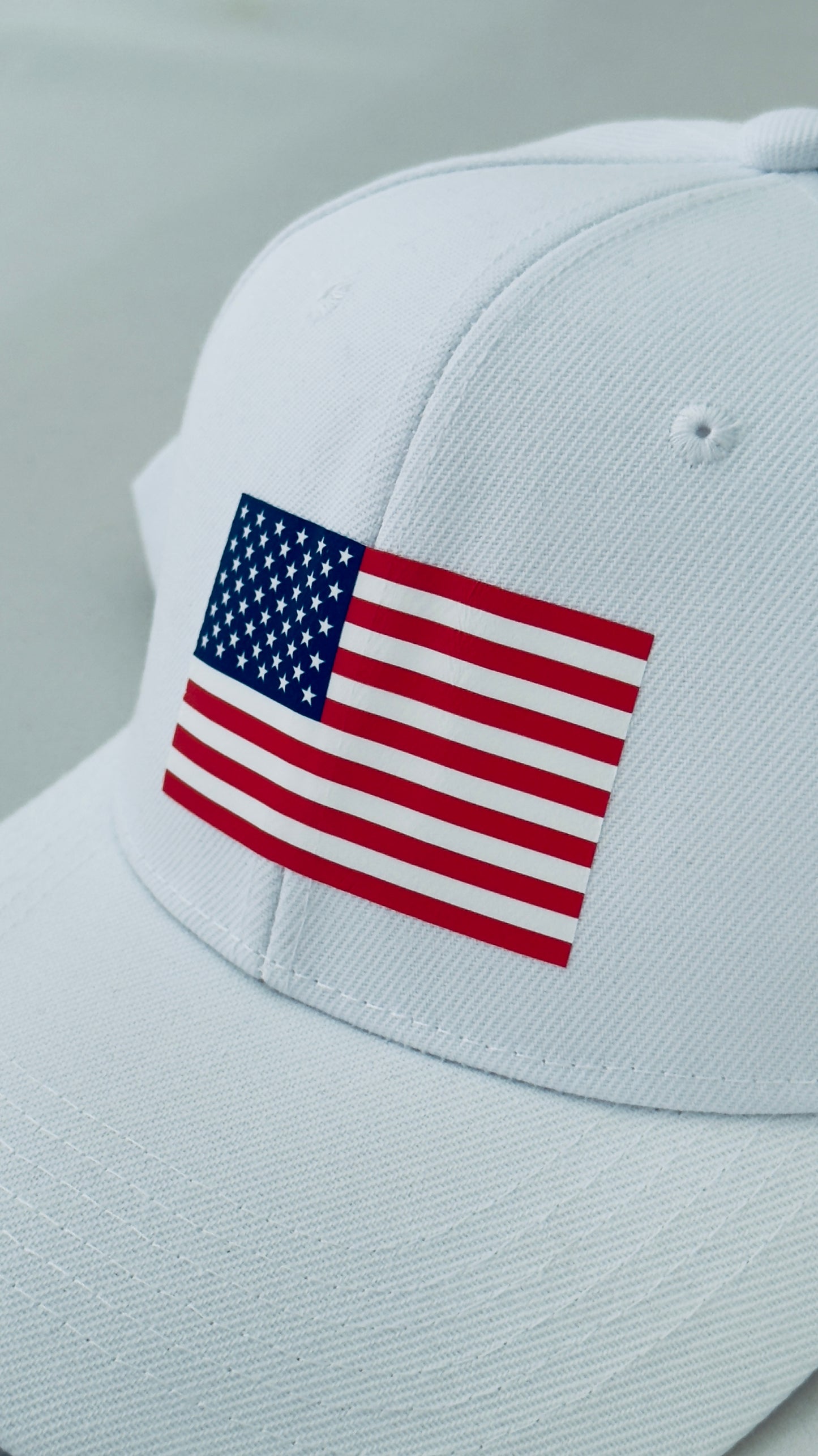 Baseball hat with American flag