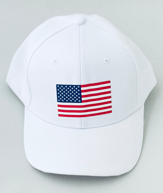 Baseball hat with American flag