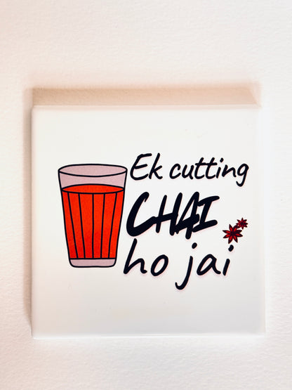 Chai Lover Ceramic Coasters