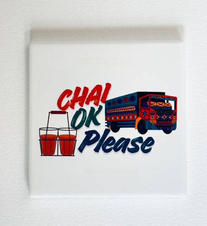 Chai Lover Ceramic Coasters