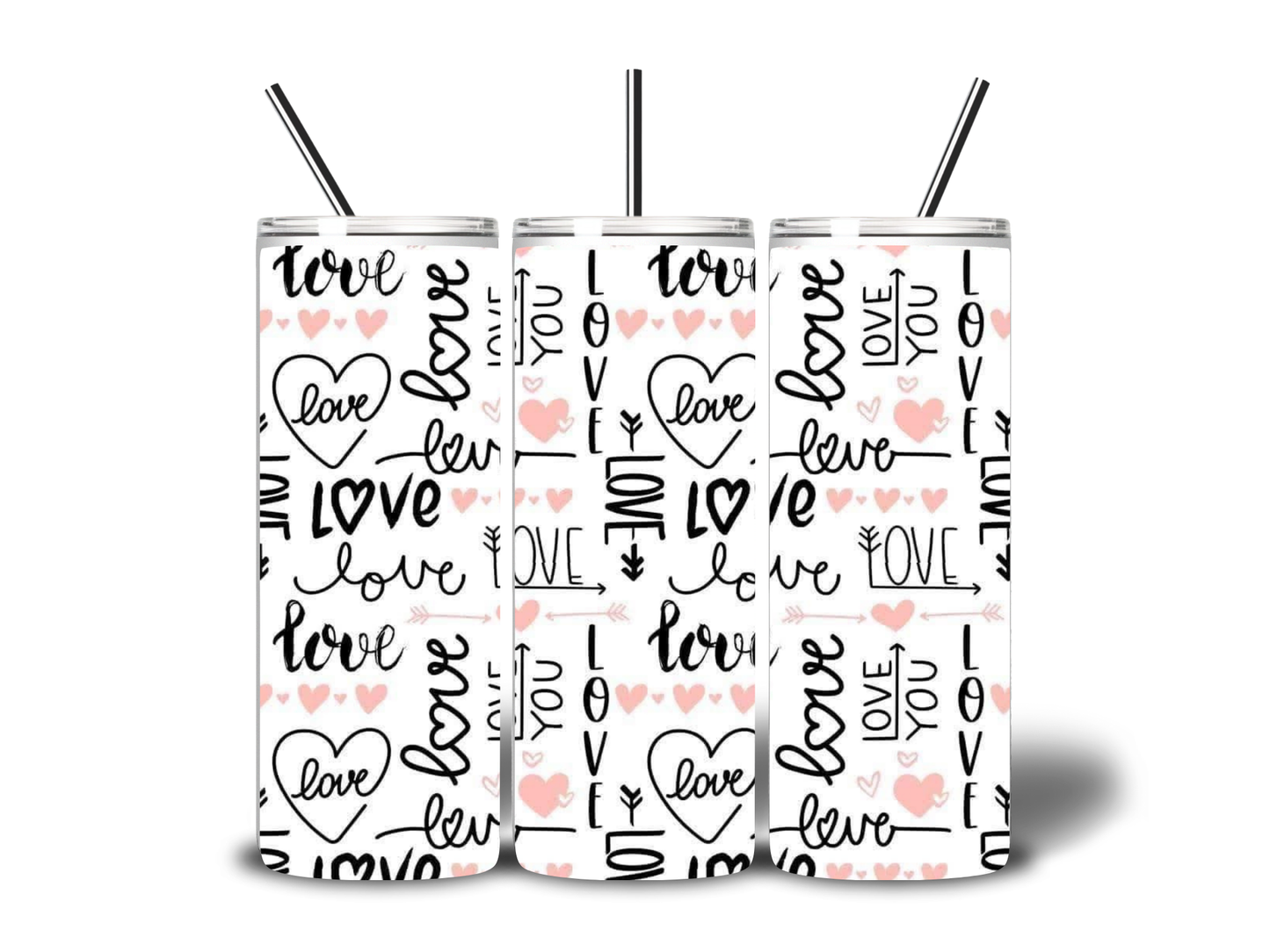 💕Valentine’s Love Script Tumbler💕